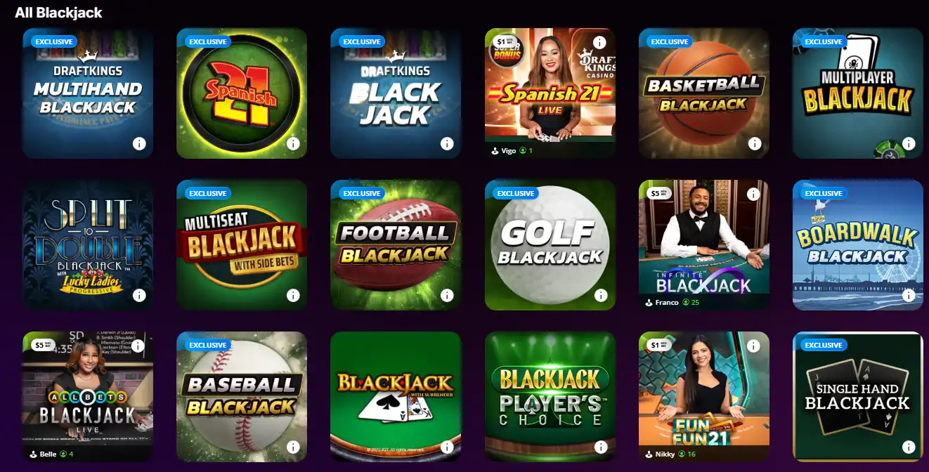 Blackjack Games