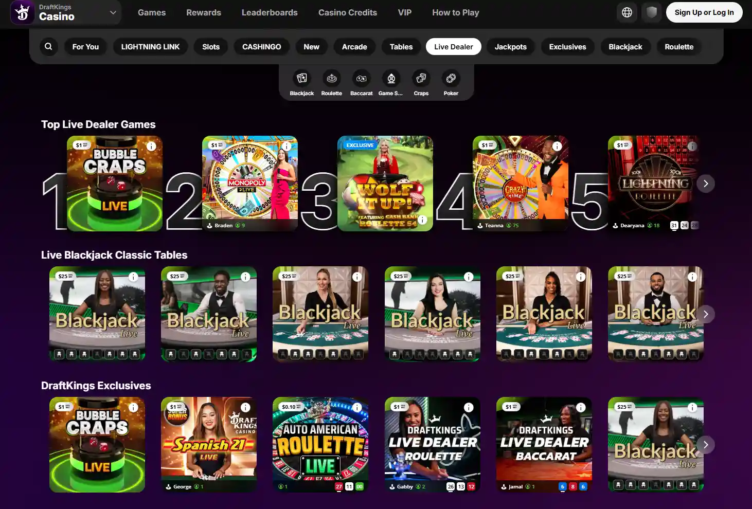 Live Dealer Games