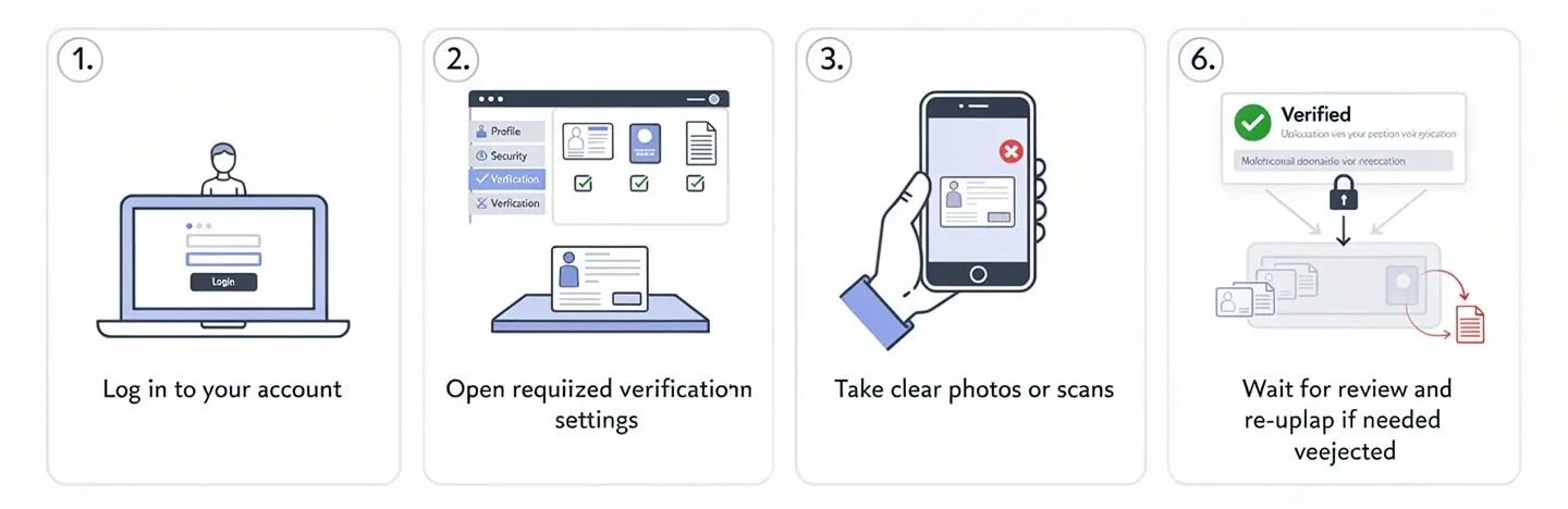 Step by step how to complete KYC
