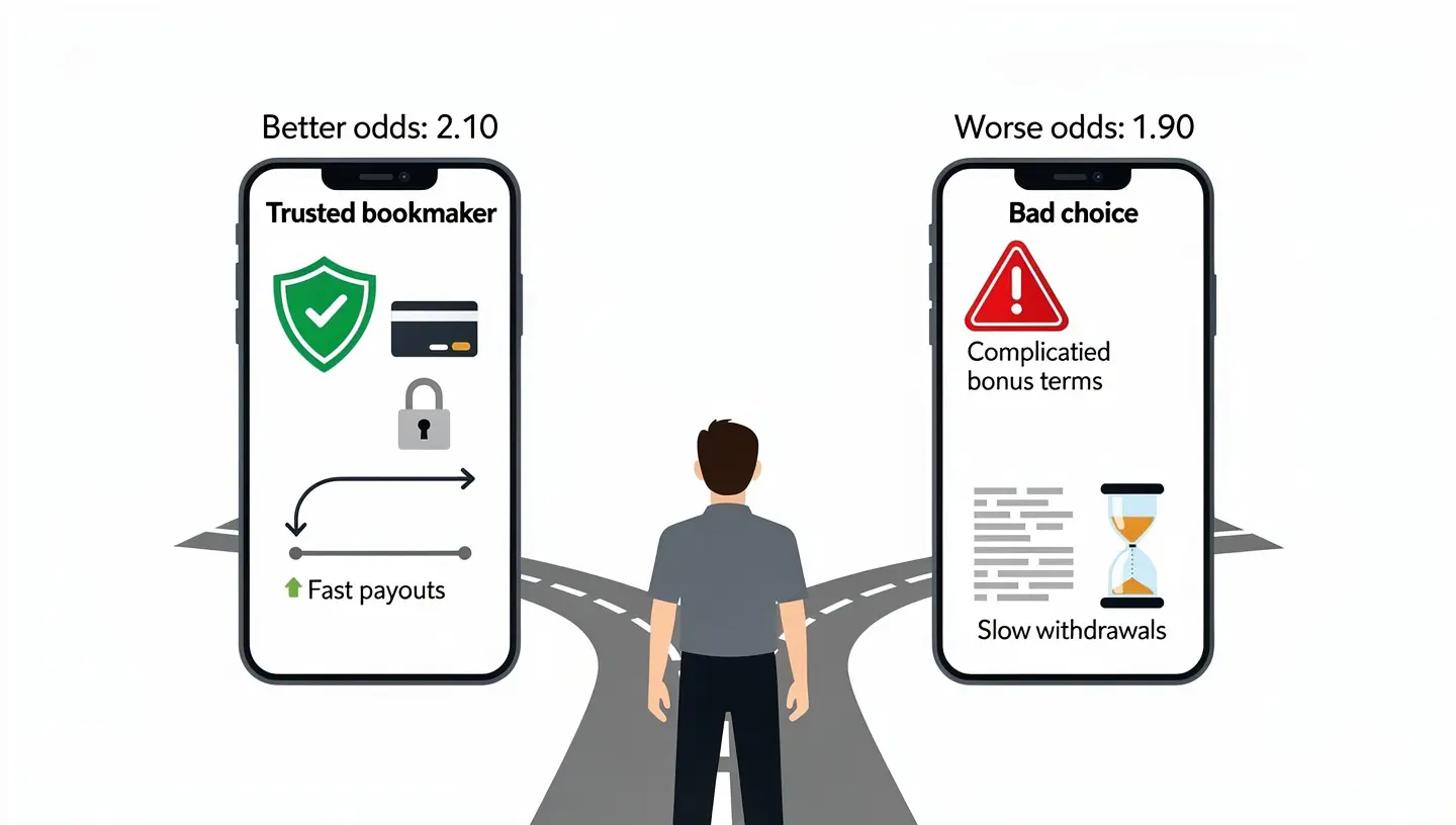 Why your choice of bookmaker matters