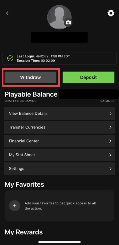 Withdrawal Method