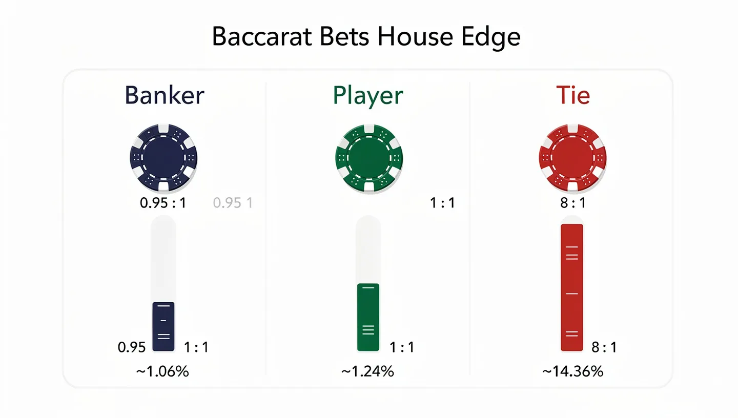 Baccarat Bets and House Edge
