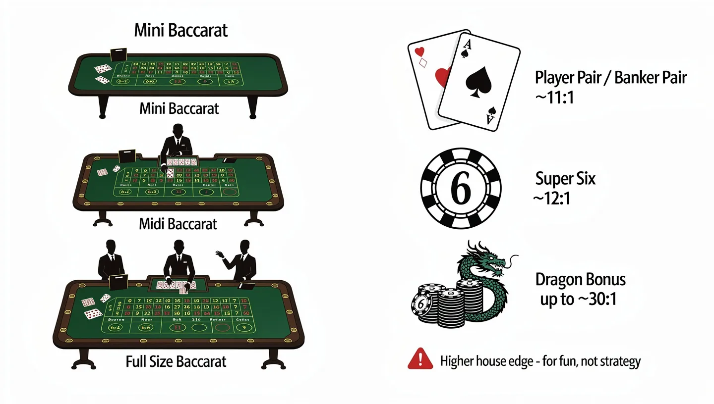 Common Baccarat Side Bets
