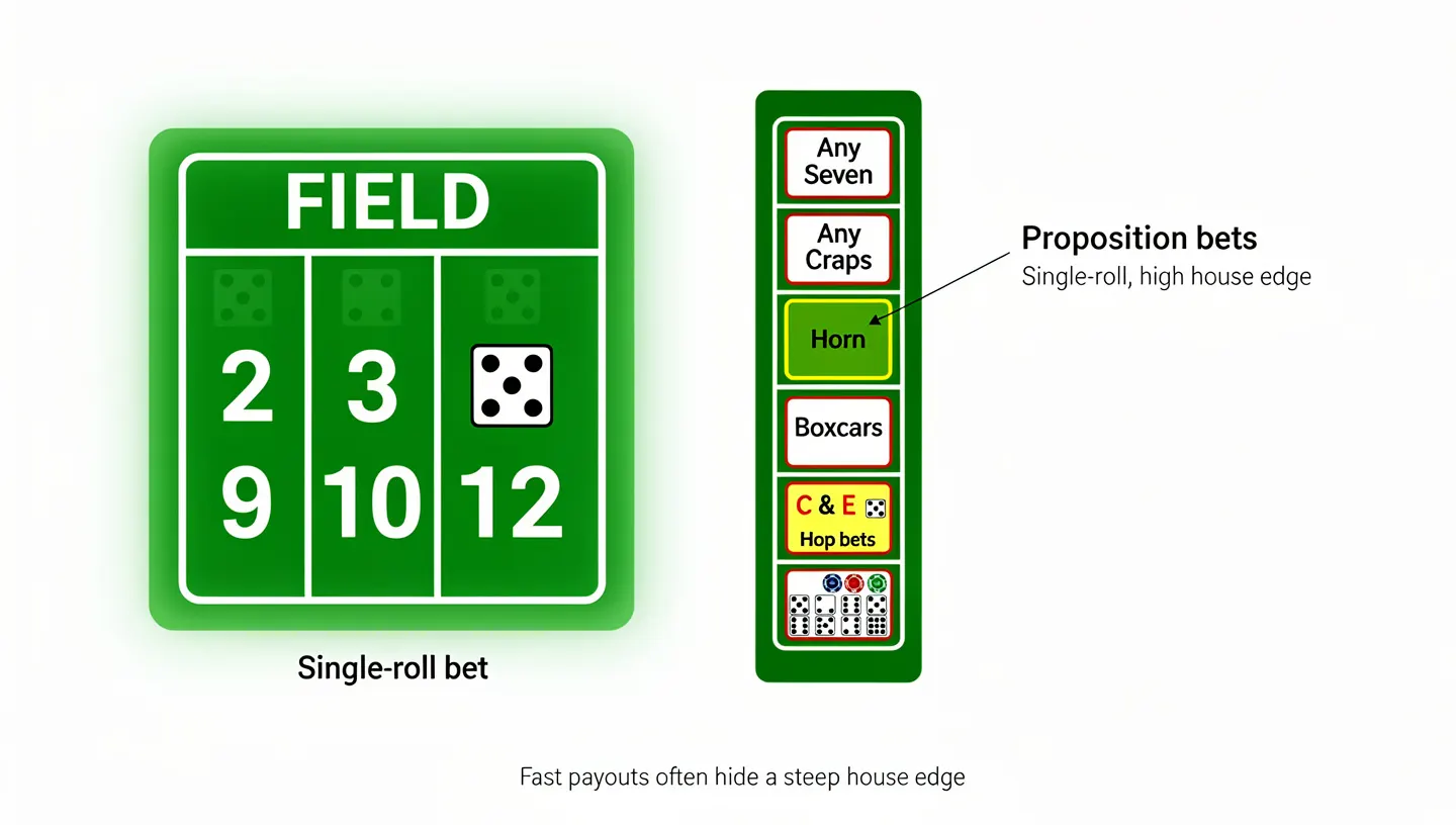 Field bet and proposition bets explained