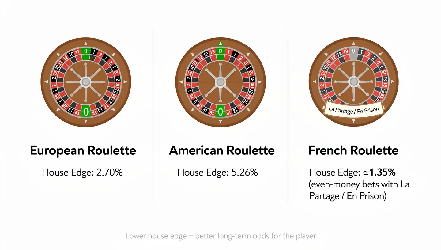 House edge and odds compared