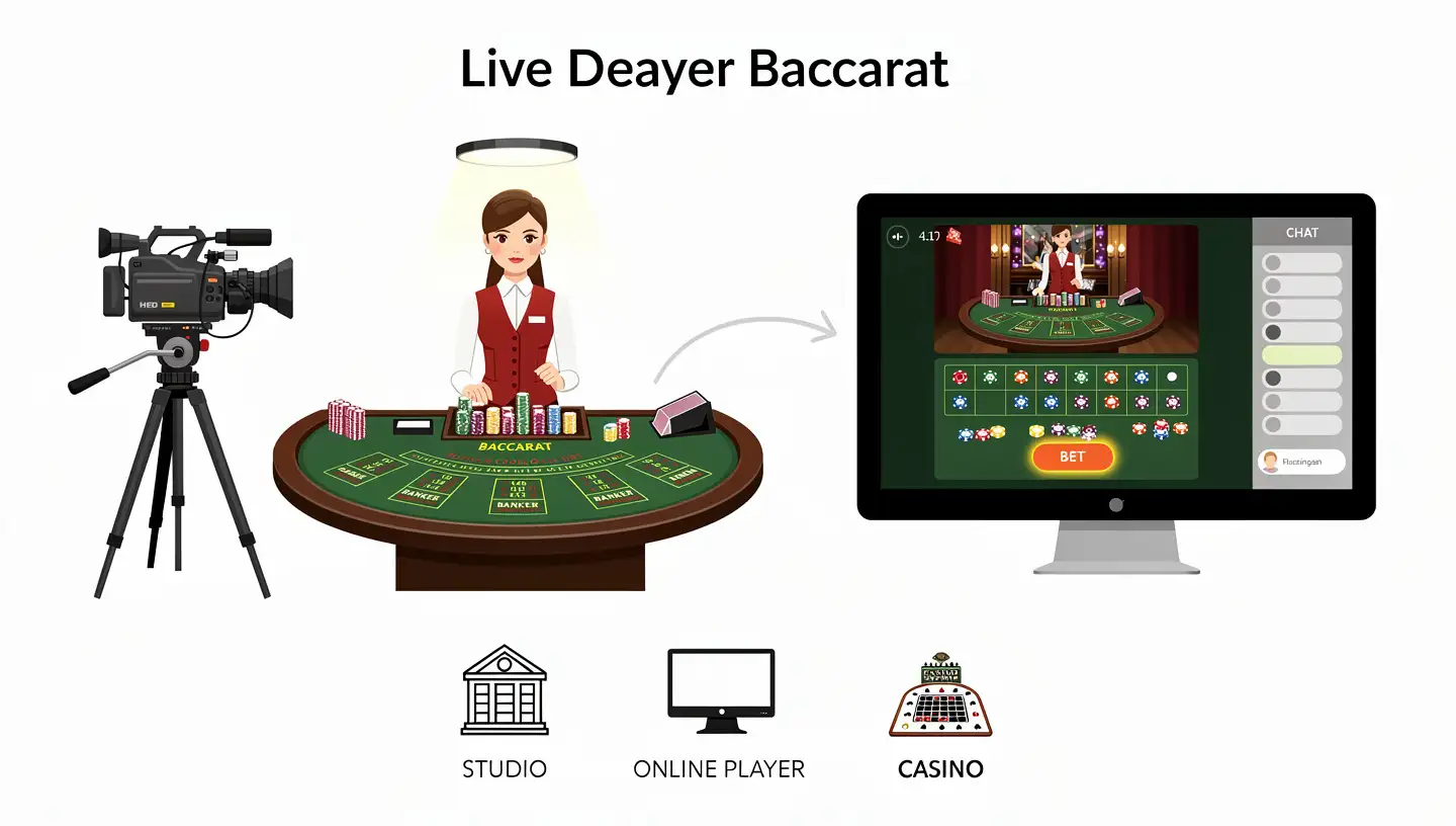 How Live Dealer Baccarat Works