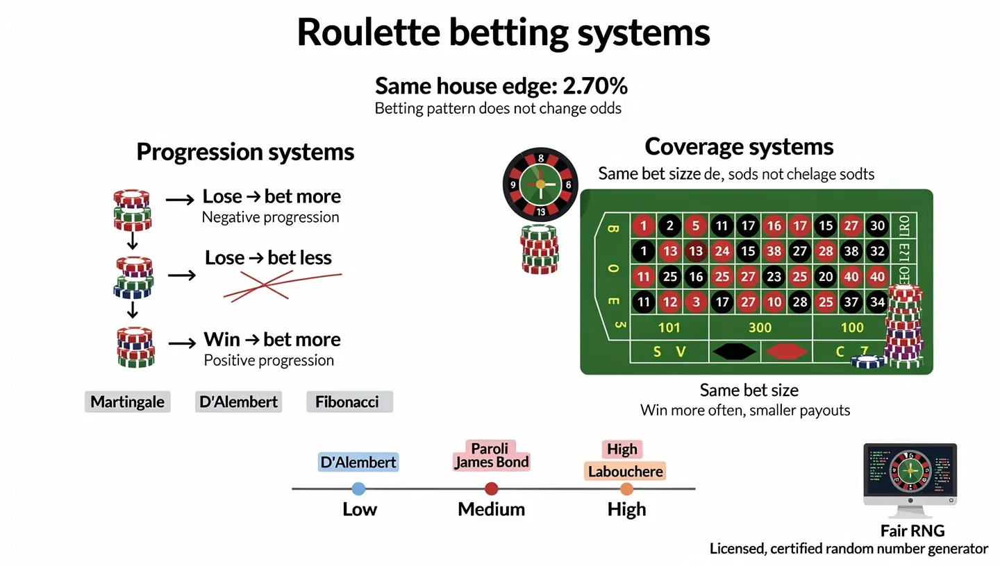 How roulette betting systems actually work