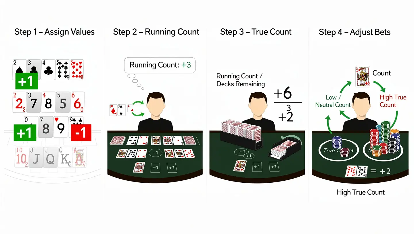How to Count Cards Step by Step