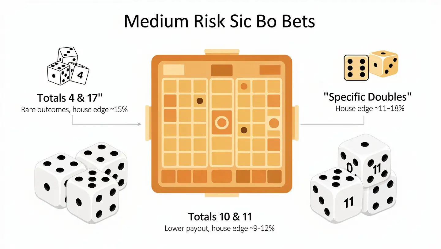 Medium Risk Sic Bo Bets