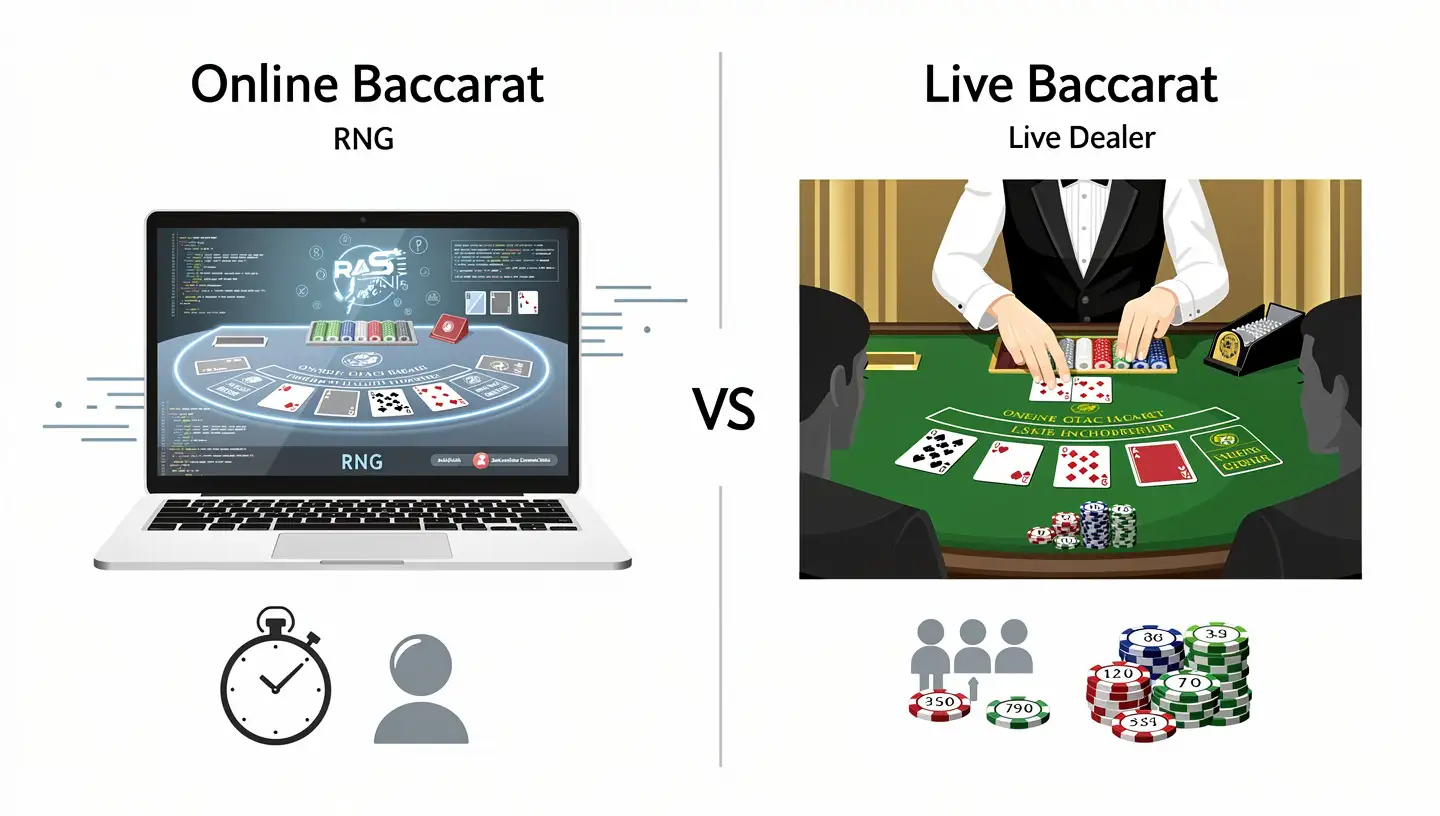 Online Baccarat vs Live Baccarat