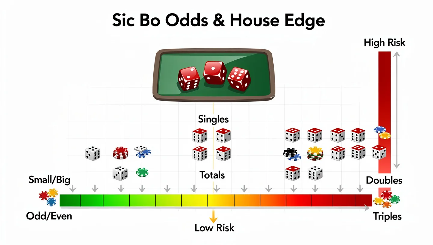 Sic Bo Odds, Payouts, and House Edge