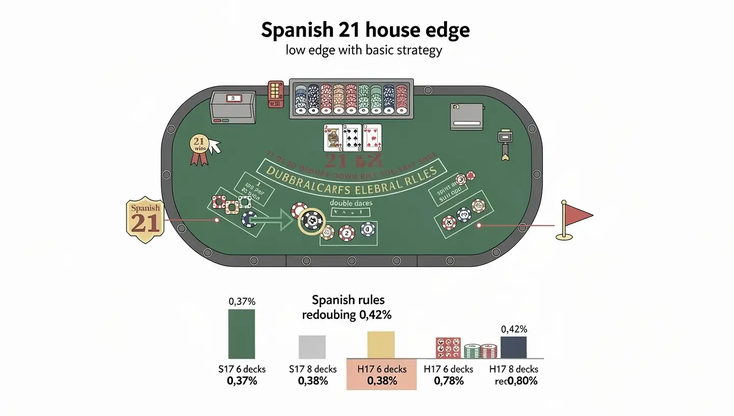Spanish 21 House Edge