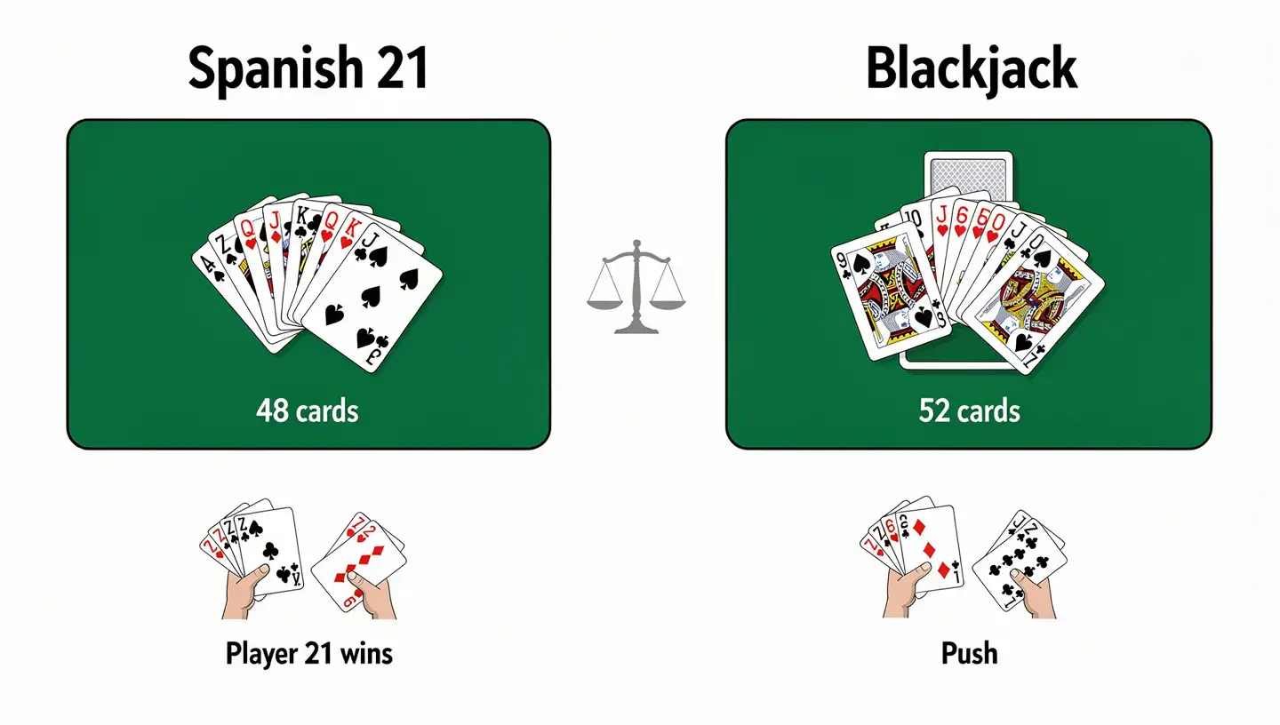 Spanish 21 vs Blackjack