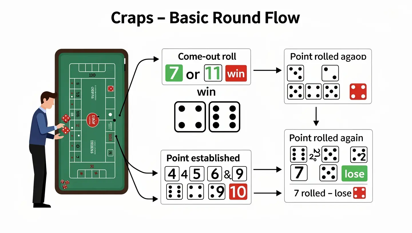 What is craps and how a round works