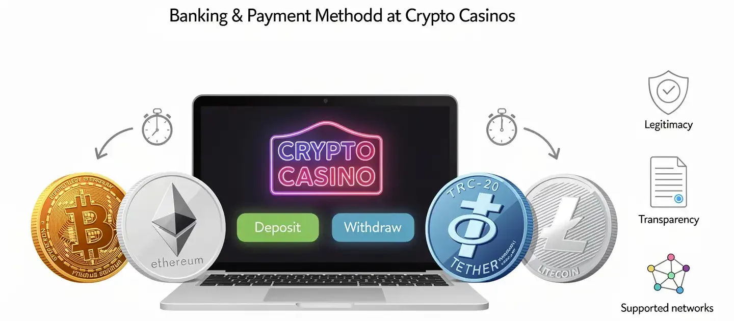 Banking and Payment Methods at Crypto Casinos