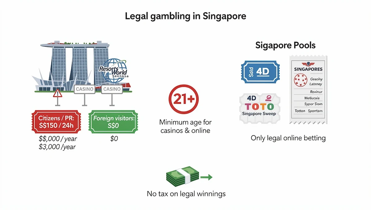 Legal Ways to Gamble in Singapore
